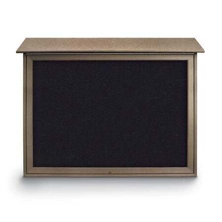 United Visual Products Indoor Enclosed Combo Board, 42"x32", White Frame/Green & Dark Spruce UVCB4232W-GREEN-DRKSPR